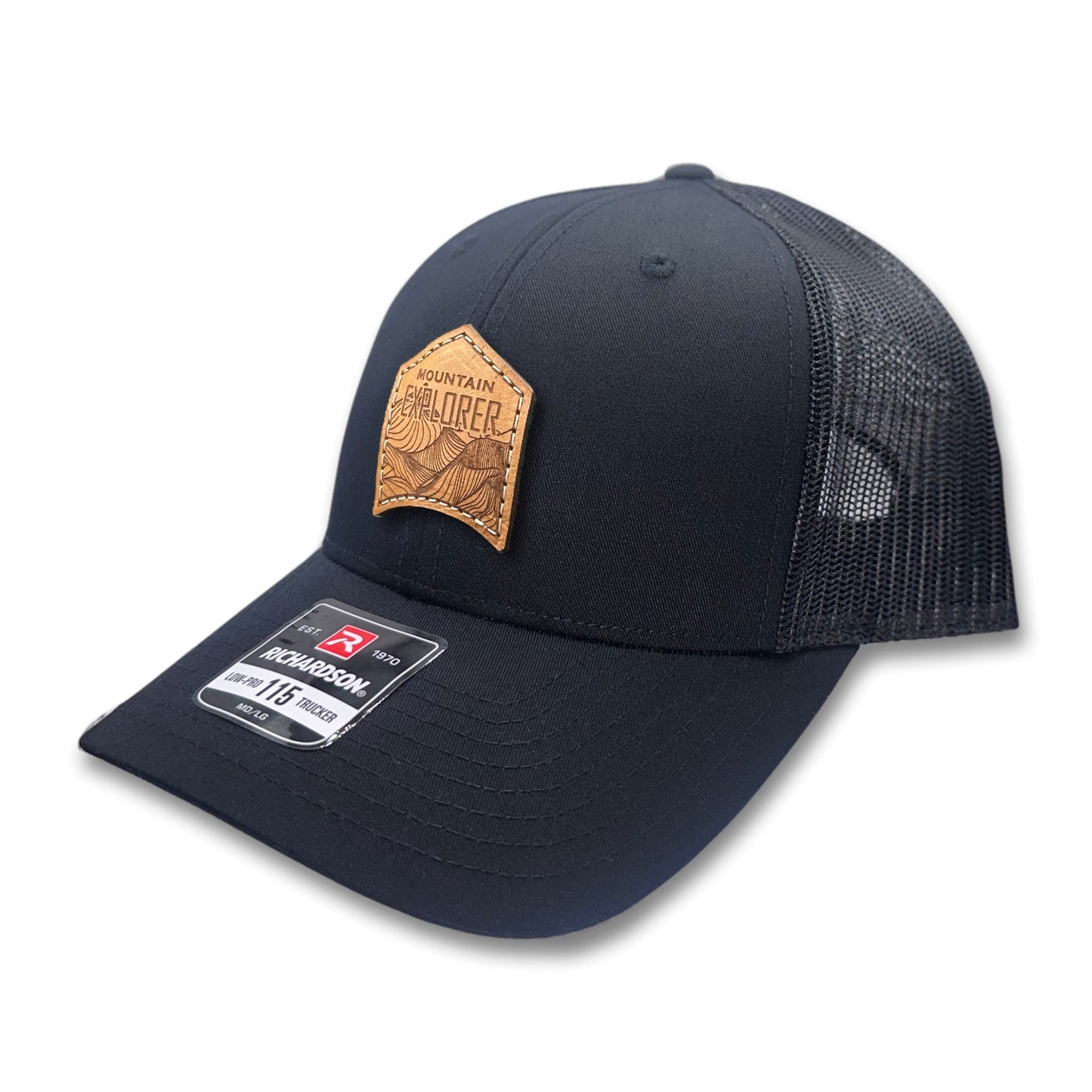 MOUNTAIN EXPLORER Leather Patch Hat – Richardson 115 Low Profile