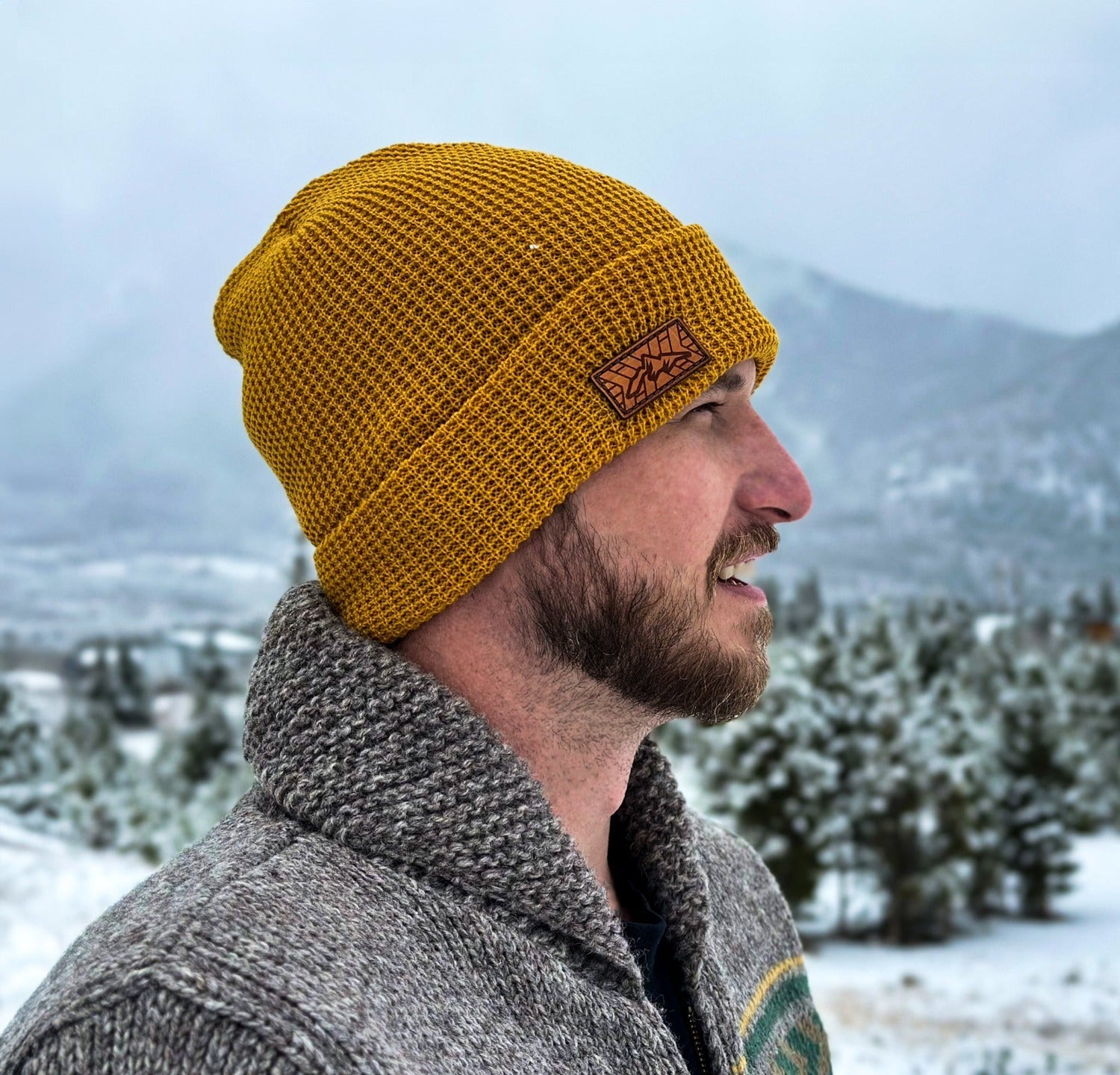 MOUNTAIN TOP - Waffle Knit Stocking Cap