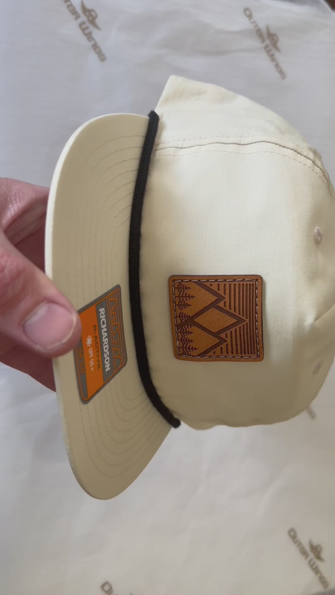 MOUNTAIN WEST - Leather Patch Rope Hat