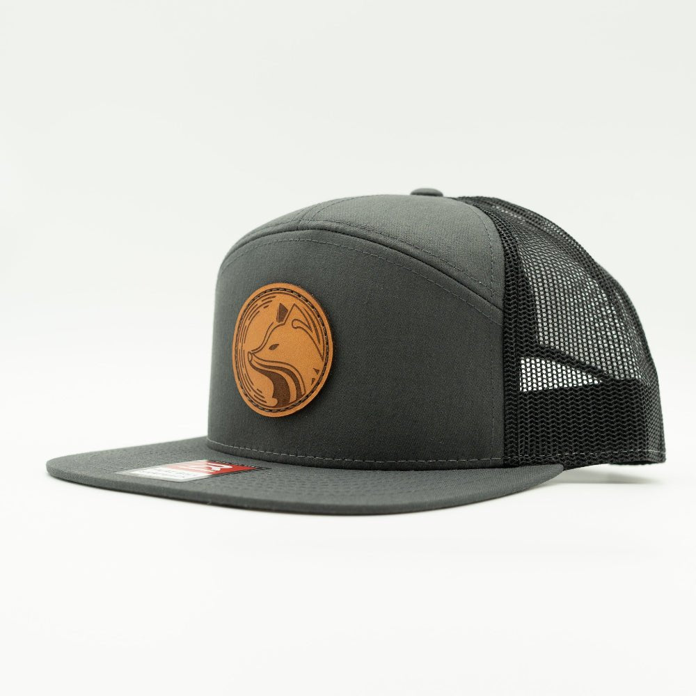 Back view of charcoal and black Fox Hollow Richardson 168 hat, black mesh trucker panels and snapback closure.

Color: Charcoal/Black 168 (OSFM)