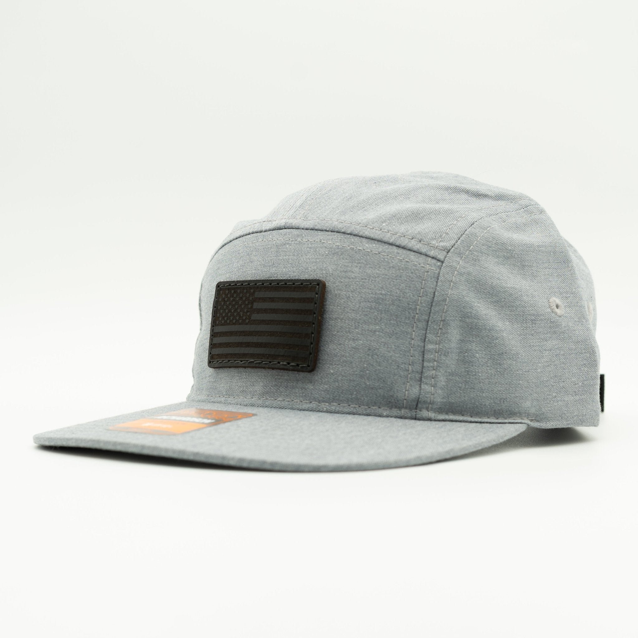 Gray cap with an American flag patch on a white background

Color: Heather Grey