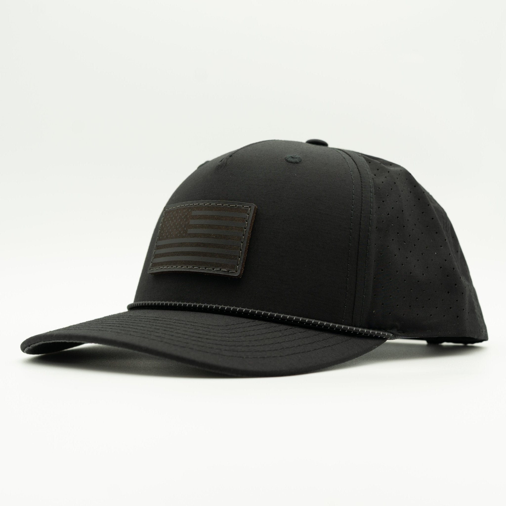 Black cap with a patch on a white background

Color: Black