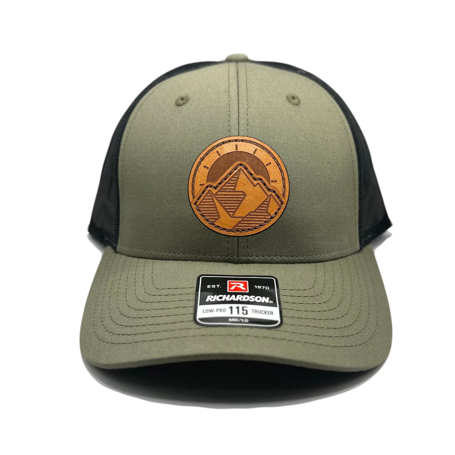 TELLURIDE Double-Layered Leather Patch Hat – Richardson 115 Low Profile