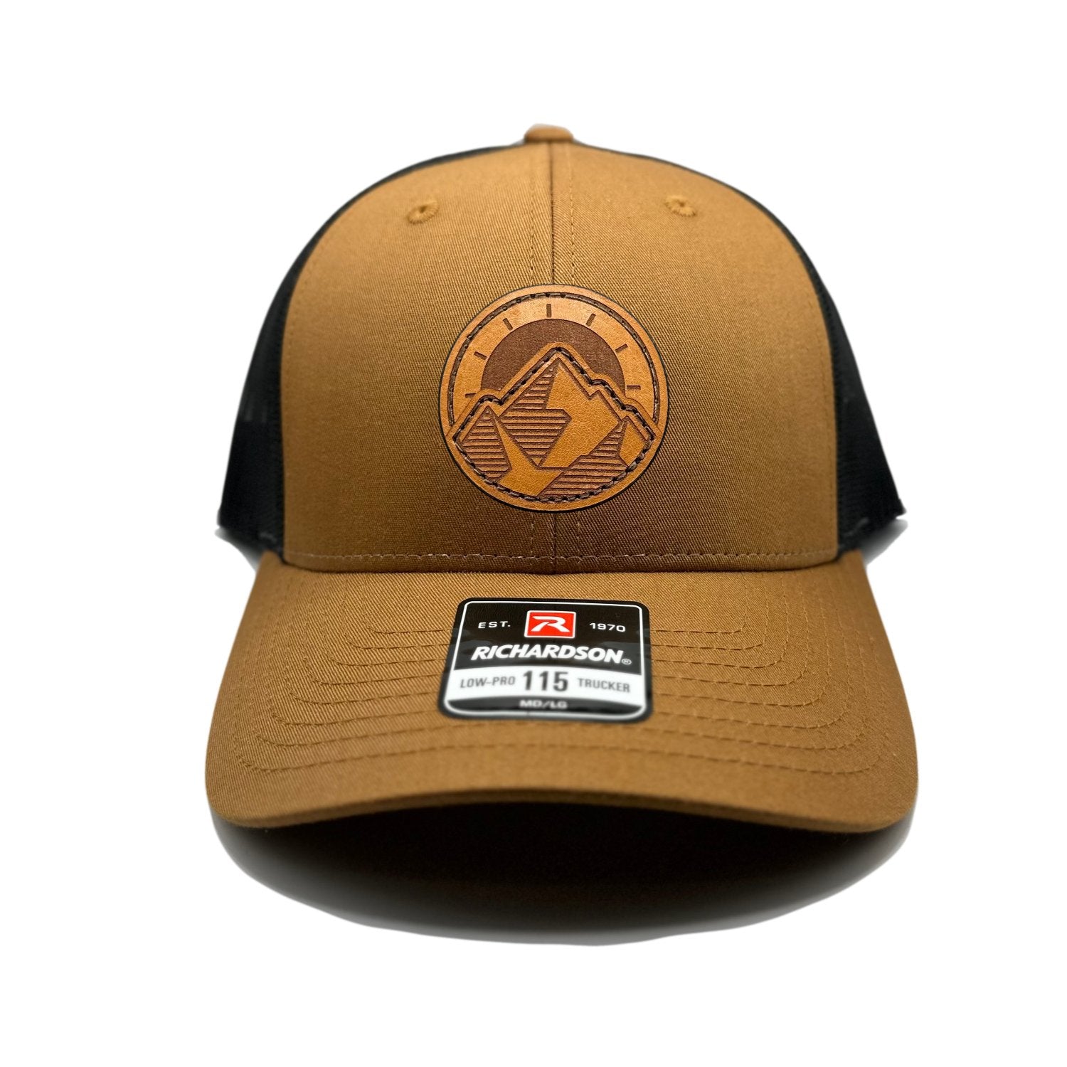 TELLURIDE Double-Layered Leather Patch Hat – Richardson 115 Low Profile