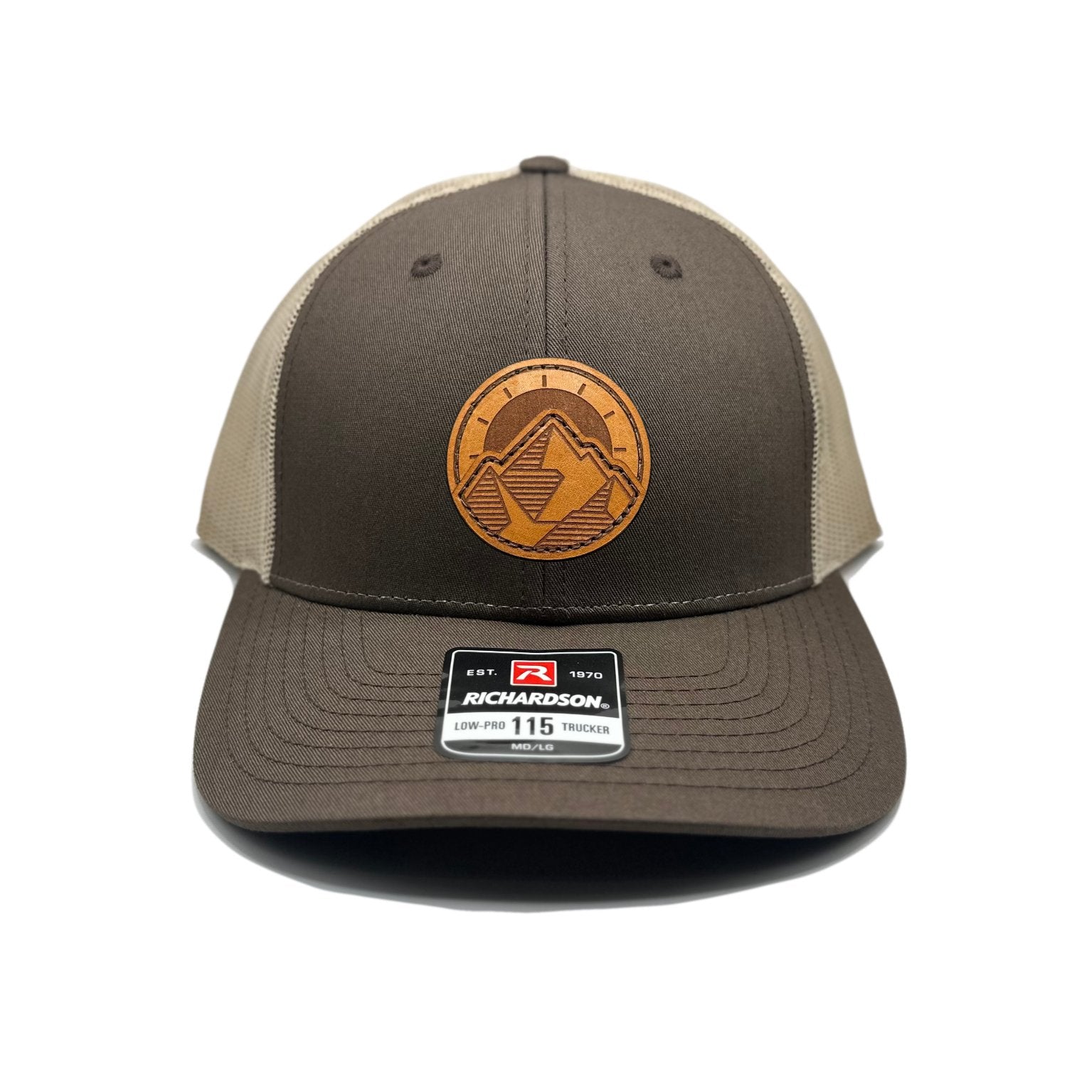 TELLURIDE Double-Layered Leather Patch Hat – Richardson 115 Low Profile