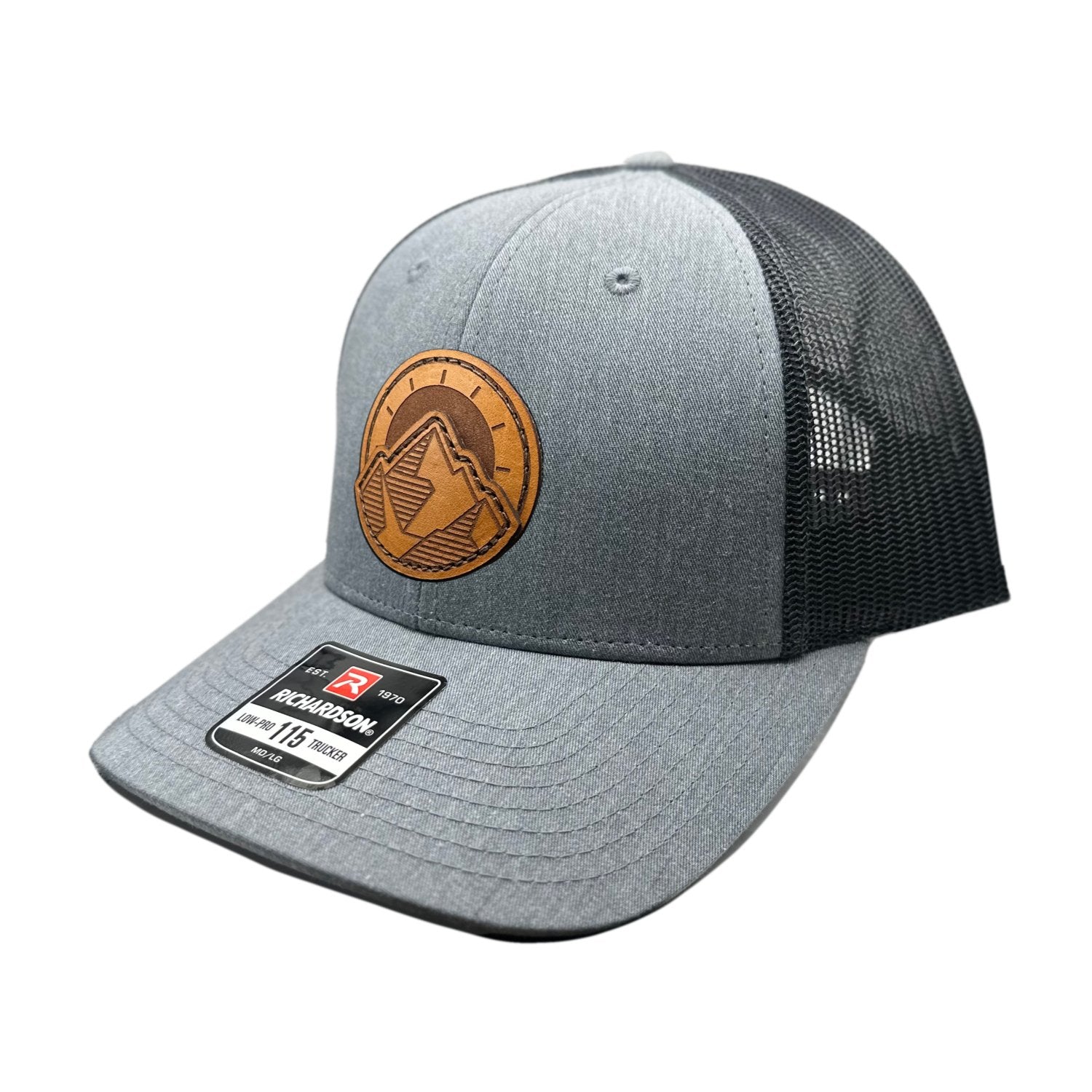 TELLURIDE Double-Layered Leather Patch Hat – Richardson 115 Low Profile