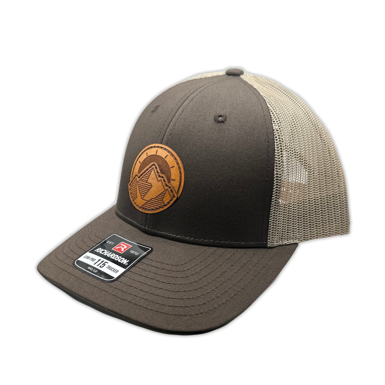 TELLURIDE Double-Layered Leather Patch Hat – Richardson 115 Low Profile