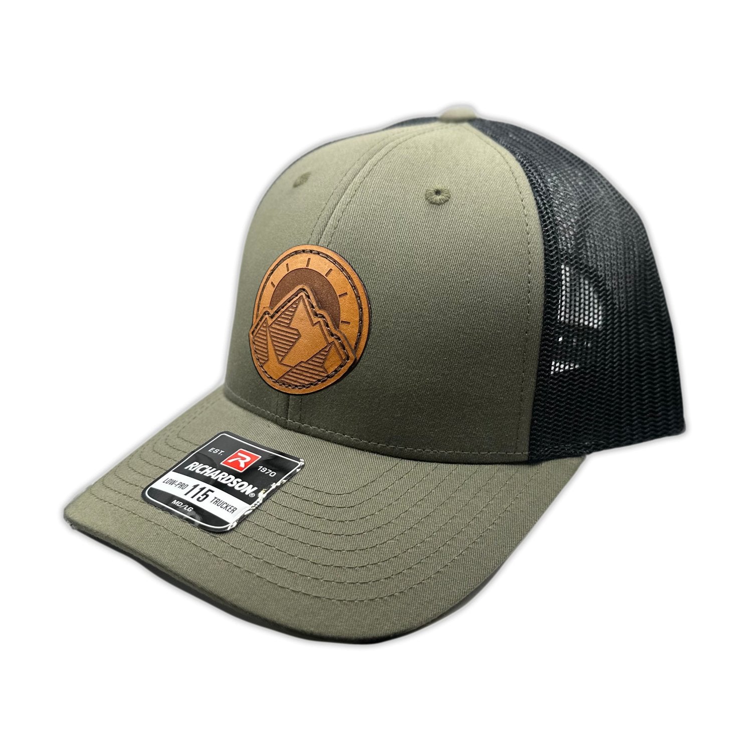 TELLURIDE Double-Layered Leather Patch Hat – Richardson 115 Low Profile