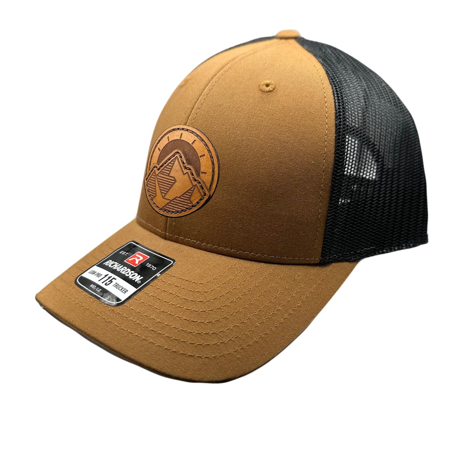 TELLURIDE Double-Layered Leather Patch Hat – Richardson 115 Low Profile